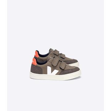 Veja V-12 CANVAS Kids' Shoes Coffee | CA 804GSO